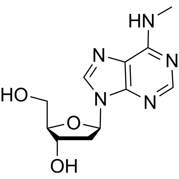 N-6-Methyl-2-deoxyadenosine ((2R,3S,5R)-2-(hydroxymethyl)-5-(6-(methylamino)-9H-purin-9-yl)tetrahydr